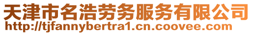 天津市名浩勞務(wù)服務(wù)有限公司