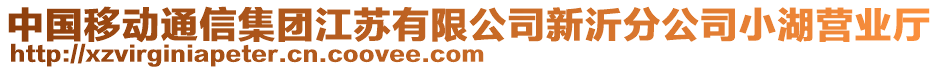 中國移動通信集團江蘇有限公司新沂分公司小湖營業(yè)廳