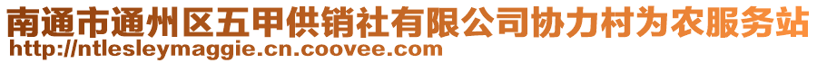 南通市通州區(qū)五甲供銷社有限公司協(xié)力村為農(nóng)服務(wù)站