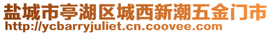 鹽城市亭湖區(qū)城西新潮五金門市