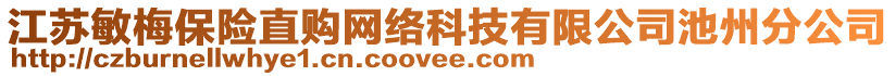 江蘇敏梅保險(xiǎn)直購(gòu)網(wǎng)絡(luò)科技有限公司池州分公司