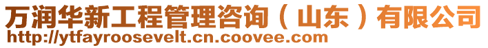 萬潤華新工程管理咨詢(山東)有限公司