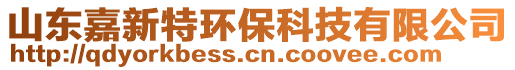 山東嘉新特環(huán)保科技有限公司