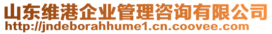 山東維港企業(yè)管理咨詢有限公司