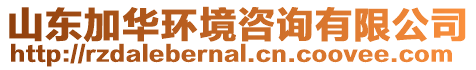 山東加華環(huán)境咨詢(xún)有限公司