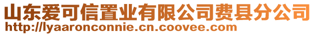 山東愛可信置業(yè)有限公司費(fèi)縣分公司