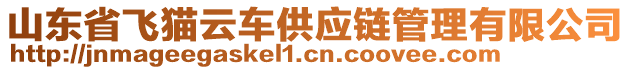 山東省飛貓云車供應(yīng)鏈管理有限公司