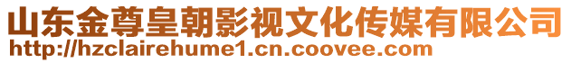 山東金尊皇朝影視文化傳媒有限公司