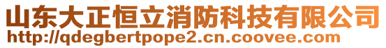 山東大正恒立消防科技有限公司