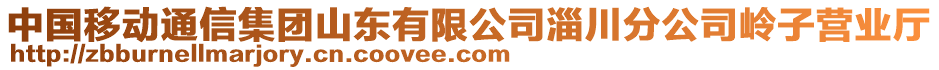 中國(guó)移動(dòng)通信集團(tuán)山東有限公司淄川分公司嶺子營(yíng)業(yè)廳