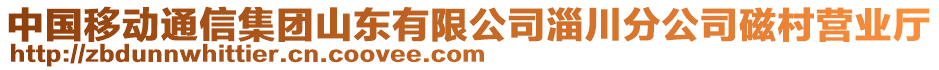 中國移動通信集團(tuán)山東有限公司淄川分公司磁村營業(yè)廳