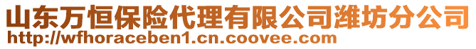 山東萬恒保險代理有限公司濰坊分公司