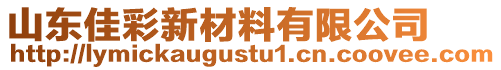 山東佳彩新材料有限公司