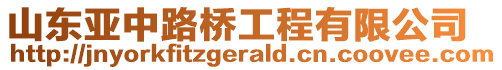 山東亞中路橋工程有限公司