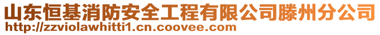 山東恒基消防安全工程有限公司滕州分公司