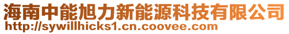 海南中能旭力新能源科技有限公司