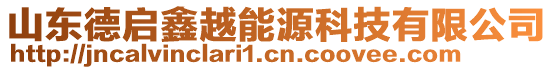 山東德啟鑫越能源科技有限公司