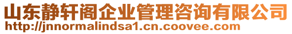 山東靜軒閣企業(yè)管理咨詢有限公司