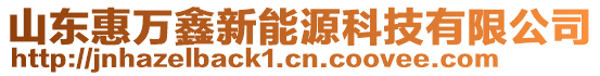 山東惠萬鑫新能源科技有限公司