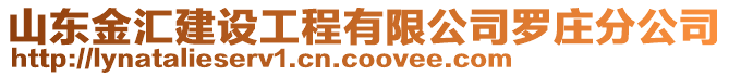 山東金匯建設(shè)工程有限公司羅莊分公司