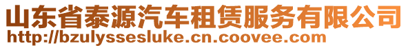 山東省泰源汽車租賃服務(wù)有限公司