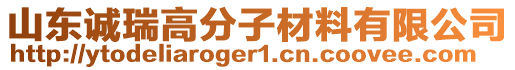 山東誠(chéng)瑞高分子材料有限公司