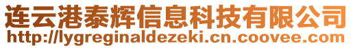 連云港泰輝信息科技有限公司