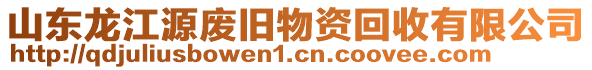 山東龍江源廢舊物資回收有限公司