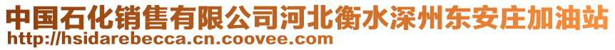 中國石化銷售有限公司河北衡水深州東安莊加油站