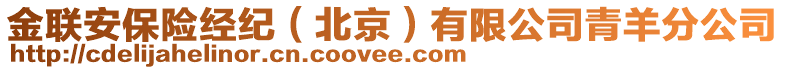 金聯(lián)安保險(xiǎn)經(jīng)紀(jì)（北京）有限公司青羊分公司