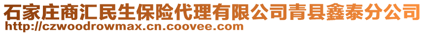 石家莊商匯民生保險代理有限公司青縣鑫泰分公司