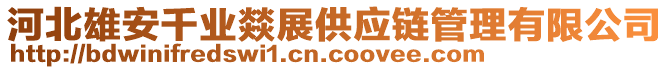 河北雄安千業(yè)燚展供應鏈管理有限公司