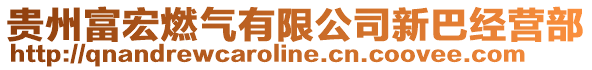 貴州富宏燃氣有限公司新巴經(jīng)營部