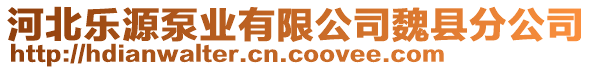 河北樂源泵業(yè)有限公司魏縣分公司