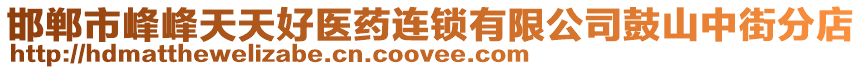 邯鄲市峰峰天天好醫(yī)藥連鎖有限公司鼓山中街分店