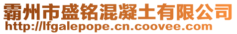 霸州市盛銘混凝土有限公司