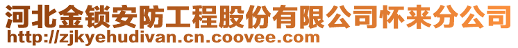 河北金鎖安防工程股份有限公司懷來分公司