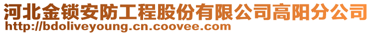 河北金鎖安防工程股份有限公司高陽分公司