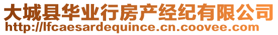 大城縣華業(yè)行房產(chǎn)經(jīng)紀(jì)有限公司