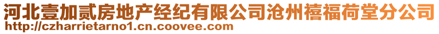 河北壹加貳房地產(chǎn)經(jīng)紀(jì)有限公司滄州禧福荷堂分公司