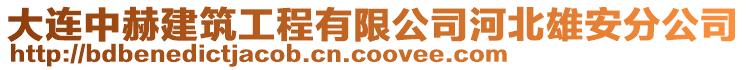 大連中赫建筑工程有限公司河北雄安分公司