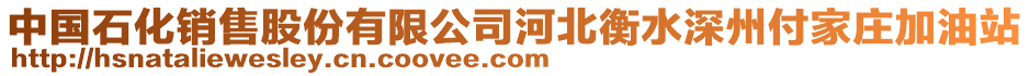 中国石化销售股份有限公司河北衡水深州付家庄加油站