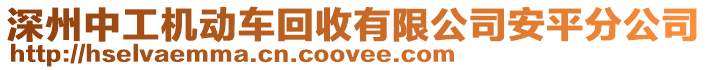 深州中工機動車回收有限公司安平分公司