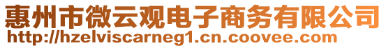 惠州市微云觀電子商務(wù)有限公司