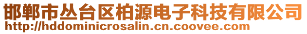 邯鄲市叢臺區(qū)柏源電子科技有限公司