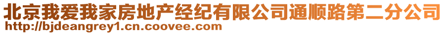 北京我愛我家房地產(chǎn)經(jīng)紀(jì)有限公司通順路第二分公司