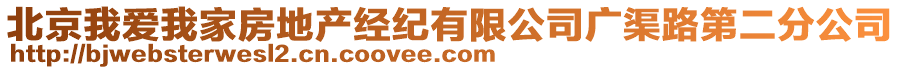 北京我愛(ài)我家房地產(chǎn)經(jīng)紀(jì)有限公司廣渠路第二分公司