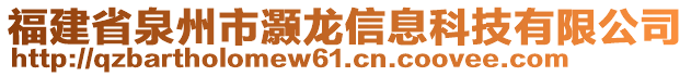 福建省泉州市灝龍信息科技有限公司