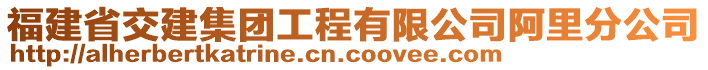 福建省交建集團(tuán)工程有限公司阿里分公司