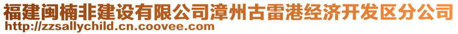 福建閩楠非建設(shè)有限公司漳州古雷港經(jīng)濟(jì)開發(fā)區(qū)分公司